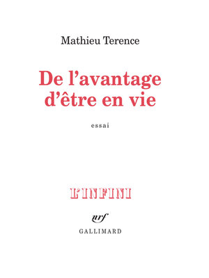 cover image of De l'avantage d'être en vie